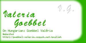 valeria goebbel business card